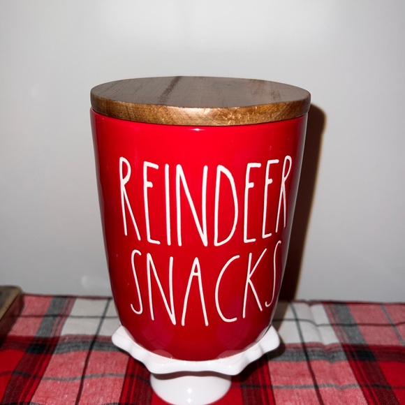 Rae Dunn Reindeer Snacks Cellar - Picture 1 of 1